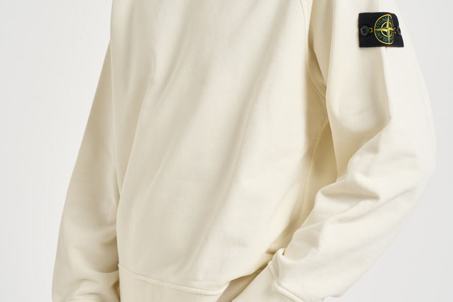 Felpa uomo oversize panna 6100008 S0051V0093 STONE ISLAND 