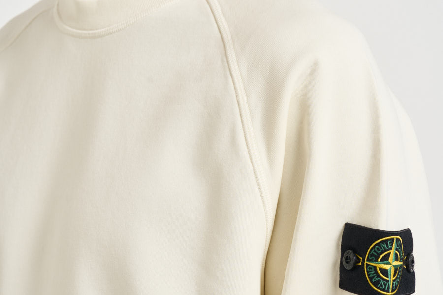 Felpa uomo oversize panna 6100008 S0051V0093 STONE ISLAND 