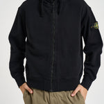 Felpa uomo con cappuccio nera 6100009 S0051V0029 STONE ISLAND 
