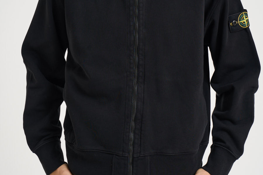 Felpa uomo con cappuccio nera 6100009 S0051V0029 STONE ISLAND 