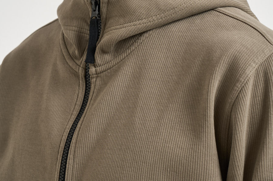 Felpa uomo con zip e cappuccio verde 6100020 S0472V005G STONE ISLAND 