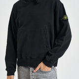 Felpa uomo con cappuccio nera 6100023 S0A20V0029 STONE ISLAND 