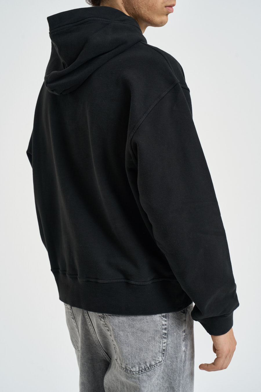 Felpa uomo con cappuccio nera 6100023 S0A20V0029 STONE ISLAND 