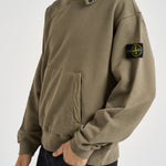 Felpa uomo con cappuccio verde 6100023 S0A20V005G STONE ISLAND 