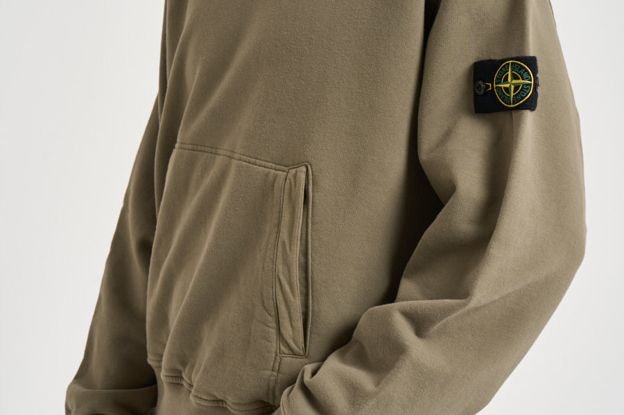 Felpa uomo con cappuccio verde 6100023 S0A20V005G STONE ISLAND 