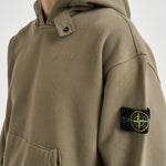 Felpa uomo con cappuccio verde 6100023 S0A20V005G STONE ISLAND 