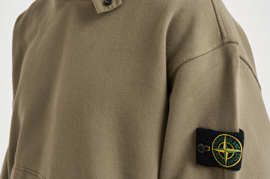 Felpa uomo con cappuccio verde 6100023 S0A20V005G STONE ISLAND 