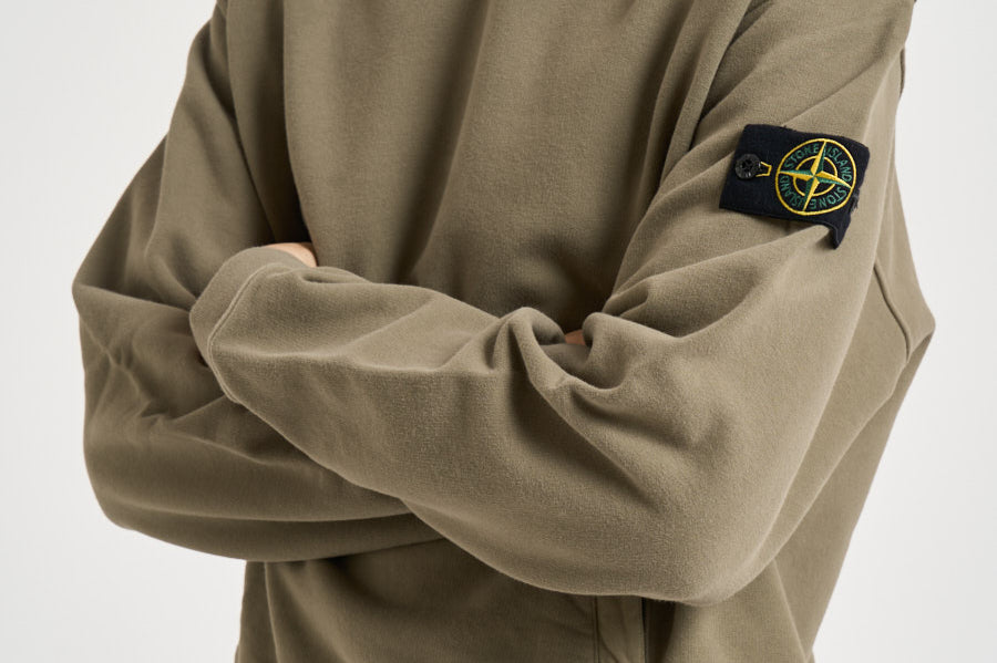 Felpa uomo con cappuccio verde 6100023 S0A20V005G STONE ISLAND 