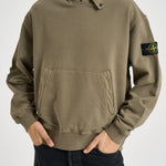 Felpa uomo con cappuccio verde 6100023 S0A20V005G STONE ISLAND 