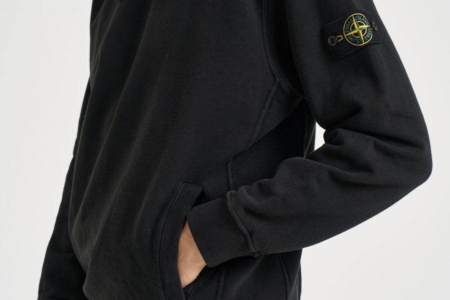 Felpa uomo con cappuccio nera 6100048 S0A20V0029 STONE ISLAND 