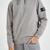 Felpa uomo con cappuccio grigia chiara 6100048 S0A20V0060 STONE ISLAND 