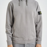 Felpa uomo con cappuccio grigia chiara 6100048 S0A20V0060 STONE ISLAND 