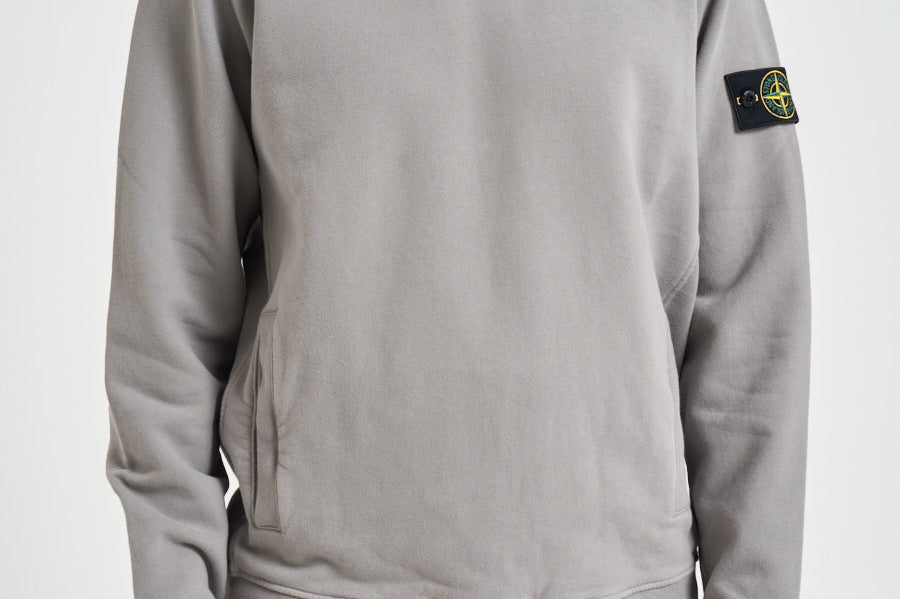 Felpa uomo con cappuccio grigia chiara 6100048 S0A20V0060 STONE ISLAND 