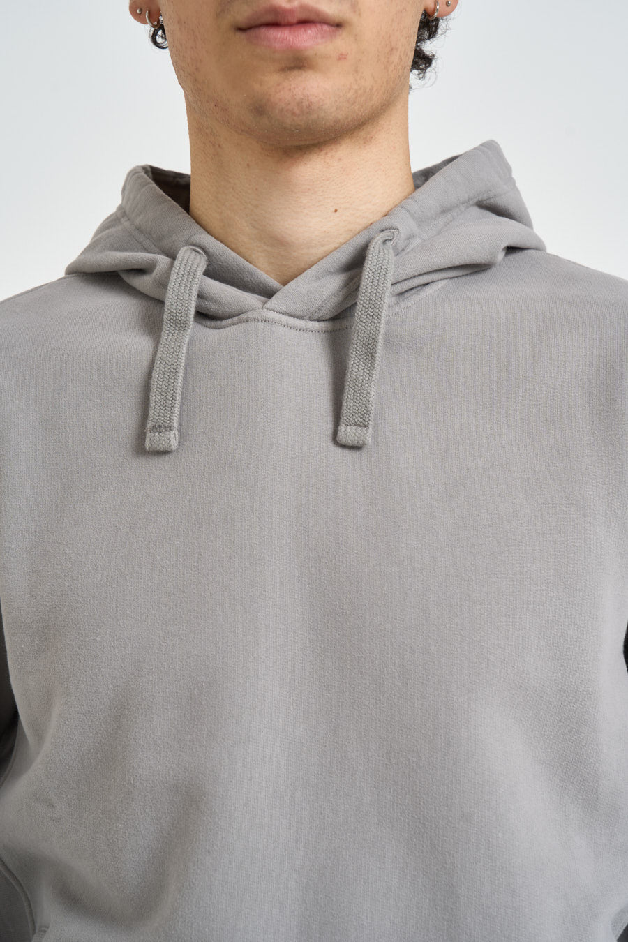 Felpa uomo con cappuccio grigia chiara 6100048 S0A20V0060 STONE ISLAND 