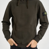 Felpa uomo con cappuccio verde 6100048 S0A20V0078 STONE ISLAND 