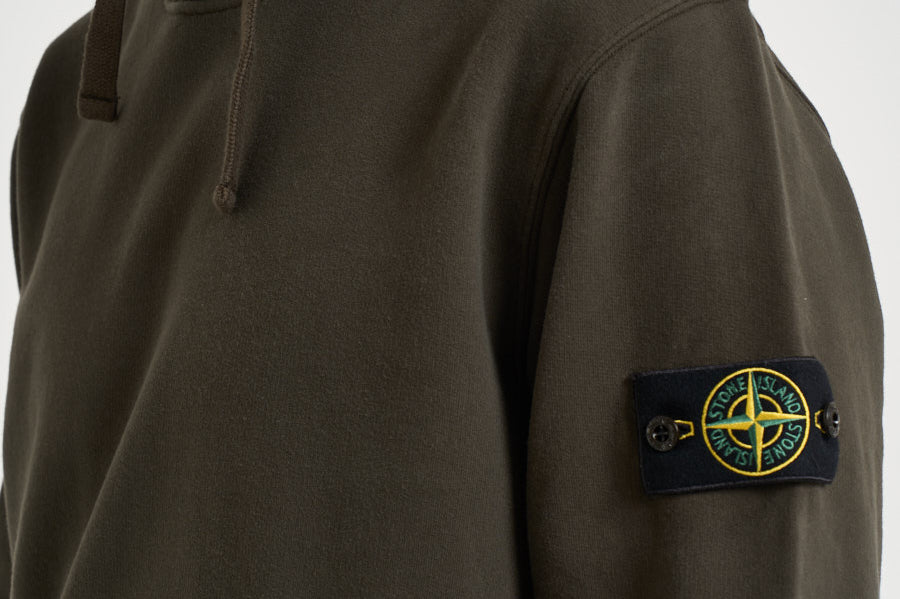 Felpa uomo con cappuccio verde 6100048 S0A20V0078 STONE ISLAND 