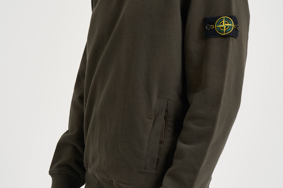 Felpa uomo con cappuccio verde 6100048 S0A20V0078 STONE ISLAND 