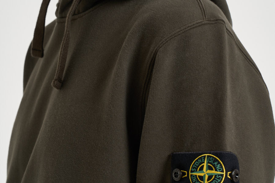 Felpa uomo con cappuccio verde 6100048 S0A20V0078 STONE ISLAND 