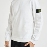 Felpa uomo girocollo bianca 6100049 S0A20V0001 STONE ISLAND 