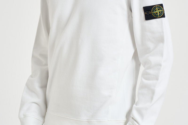 Felpa uomo girocollo bianca 6100049 S0A20V0001 STONE ISLAND 