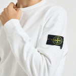 Felpa uomo girocollo bianca 6100049 S0A20V0001 STONE ISLAND 