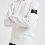 Felpa uomo girocollo bianca 6100049 S0A20V0001 STONE ISLAND 