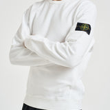 Felpa uomo girocollo bianca 6100049 S0A20V0001 STONE ISLAND 
