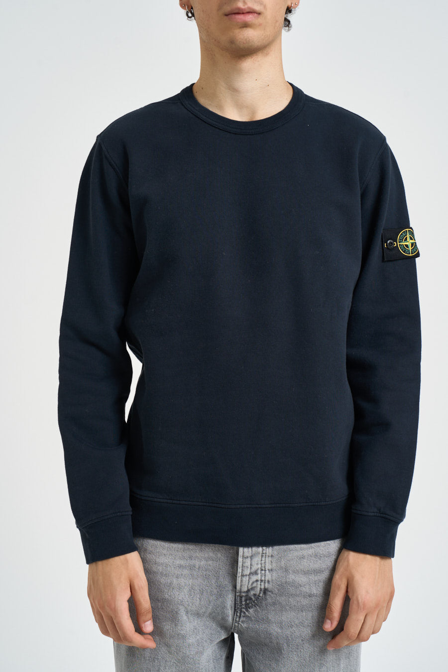 Felpa uomo girocollo blu 6100049 S0A20V0020 STONE ISLAND 