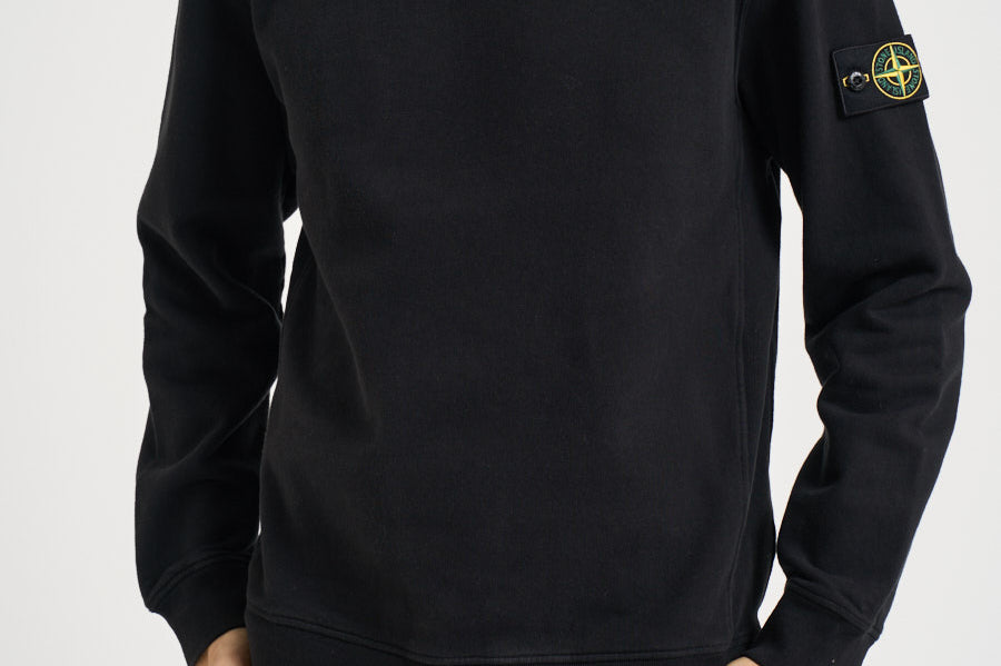 Felpa uomo girocollo nera 6100049 S0A20V0029 STONE ISLAND 