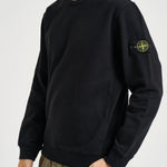 Felpa uomo girocollo nera 6100049 S0A20V0029 STONE ISLAND 