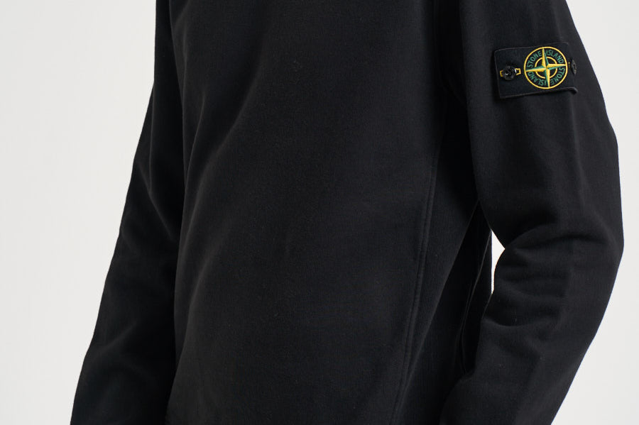 Felpa uomo girocollo nera 6100049 S0A20V0029 STONE ISLAND 