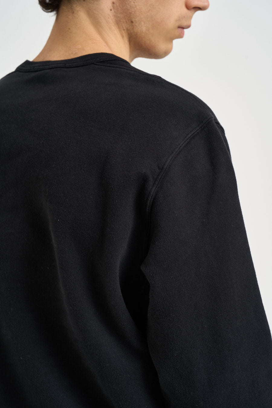 Felpa uomo girocollo nera 6100049 S0A20V0029 STONE ISLAND 