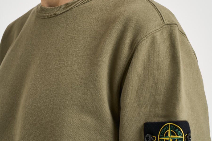 Felpa uomo girocollo verde 6100049 S0A20V005G STONE ISLAND 