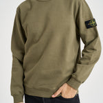 Felpa uomo girocollo verde 6100049 S0A20V005G STONE ISLAND 