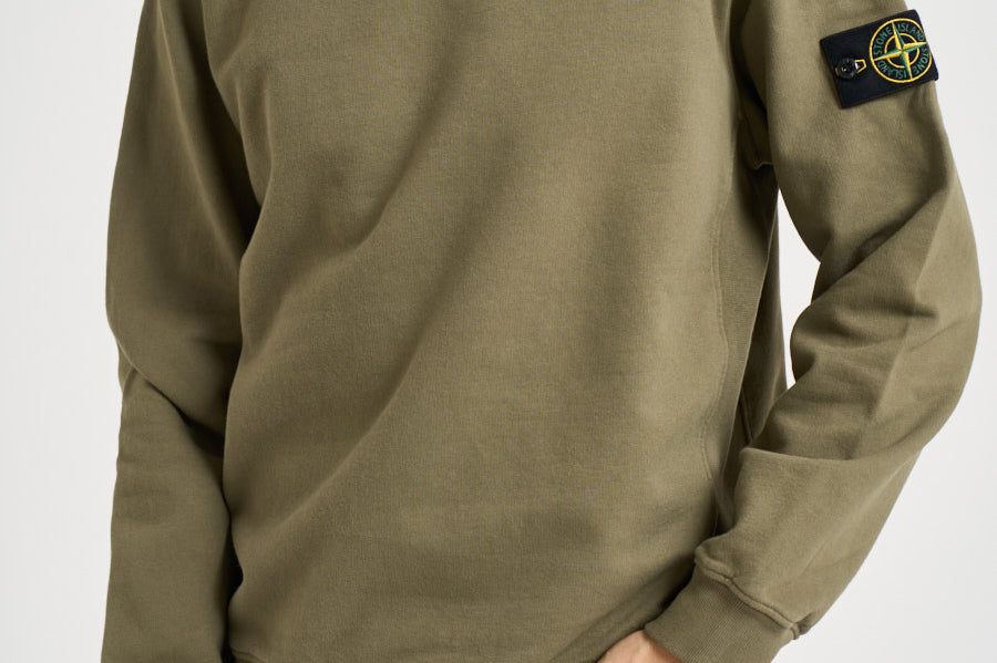 Felpa uomo girocollo verde 6100049 S0A20V005G STONE ISLAND 