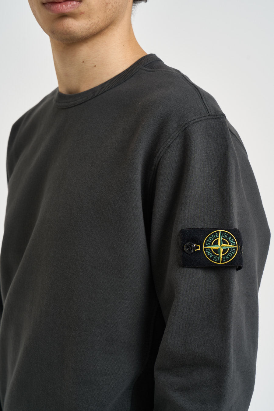 Felpa uomo girocollo grigio 6100049 S0A20V0062 STONE ISLAND 
