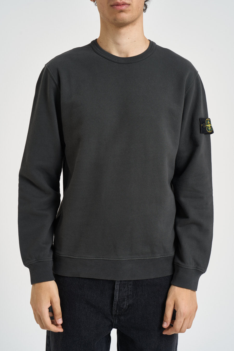 Felpa uomo girocollo grigio 6100049 S0A20V0062 STONE ISLAND 