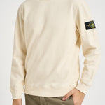 Felpa uomo girocollo panna 6100049 S0A20V0093 STONE ISLAND 