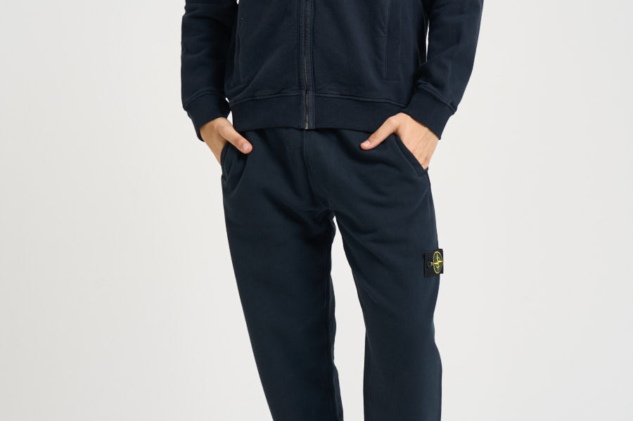 Felpa uomo con cappuccio blu scuro 6100067 S0A20V0020 STONE ISLAND 