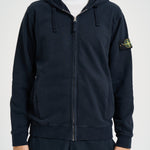 Felpa uomo con cappuccio blu scuro 6100067 S0A20V0020 STONE ISLAND 