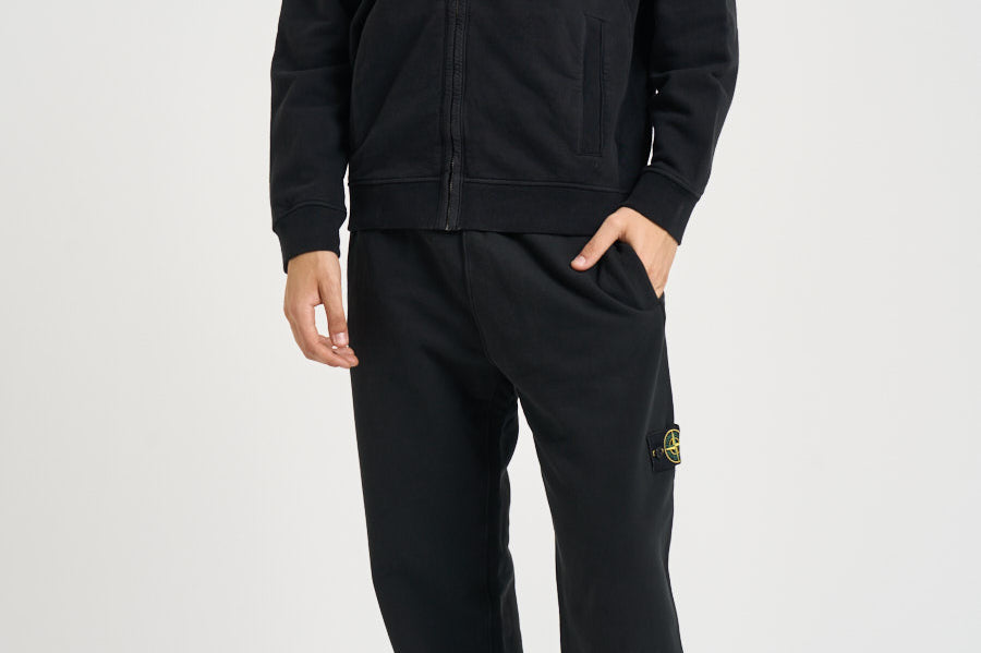 Felpa uomo con cappuccio nera 6100067 S0A20V0029 STONE ISLAND 
