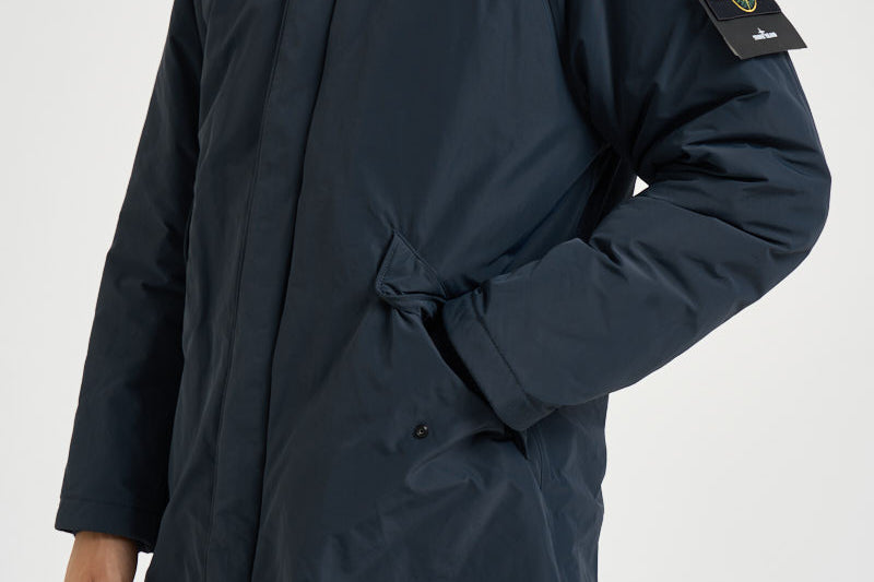Piumino uomo lungo blu navy 7100002 S0A26V0020 STONE ISLAND 