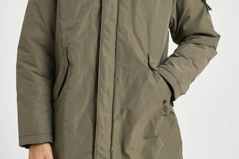 Piumino uomo lungo verde militare 7100002 S0A26V005G STONE ISLAND 