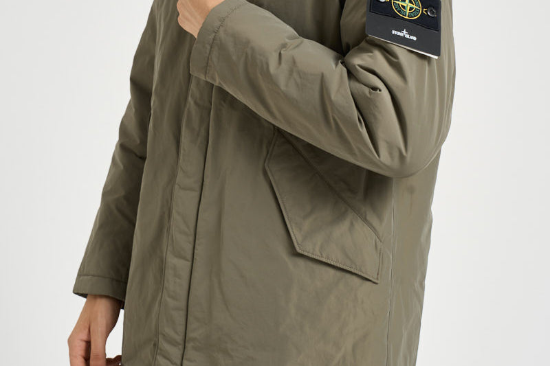 Piumino uomo lungo tortora 7100002 S0A26V005G STONE ISLAND 