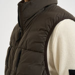 Piumino uomo smanicato marrone G100011 S0183V0078 STONE ISLAND 