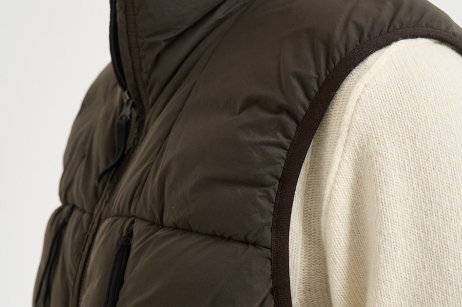 Piumino uomo smanicato marrone G100011 S0183V0078 STONE ISLAND 