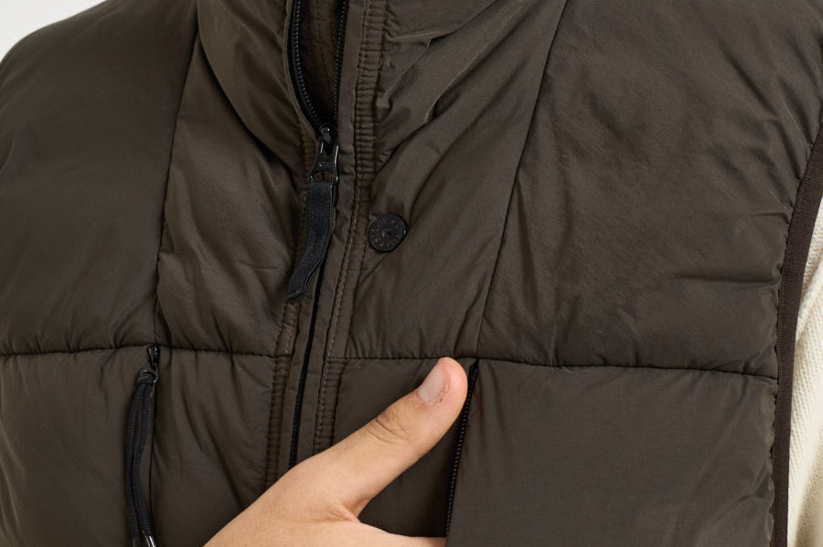 Piumino uomo smanicato marrone G100011 S0183V0078 STONE ISLAND 