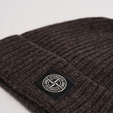 Cappellino uomo in lana marrone mèlange N100012 S00B4V0M62 STONE ISLAND 