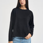Maglia donna a maniche lunghe nera 11771 NERO SUSY MIX 