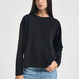 Maglia donna a maniche lunghe nera 11771 NERO SUSY MIX 